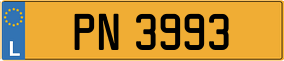 Trailer License Plate
